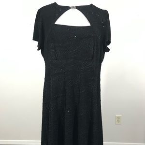 Black fun and flirty cocktail dress